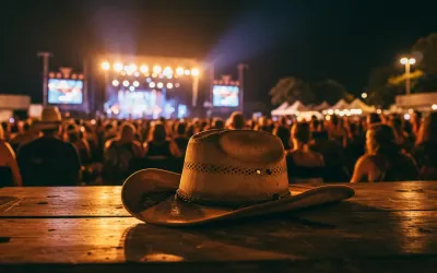 Cowboy hat at a western show.